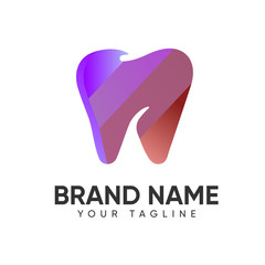 Dental Logo Design Full Color Template For Company