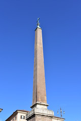 Fototapeta premium Esquilino Roman Obelisk close to Santa Maria Maggiore Basilica. Rome, Italy.