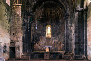 Fototapeta na wymiar Temple of the monastery Sanahin interior decoration heritage of Armenia