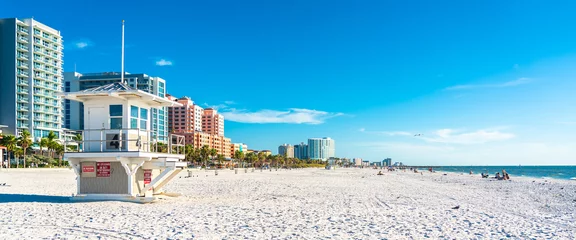 Poster Clearwater Beach, Floride Clearwater beach with beautiful white sand in Florida USA