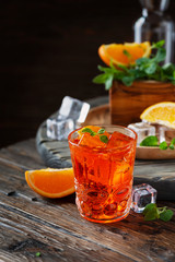 Traditional italian aperitif Aperol