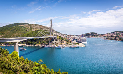 Franjo Tudman bridge in Dubrovnik, Croatia