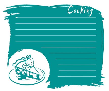 Design of recipes book. Hand drawn doodles objects food and utensils. Cookbook