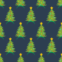 Christmas hat seamless pattern