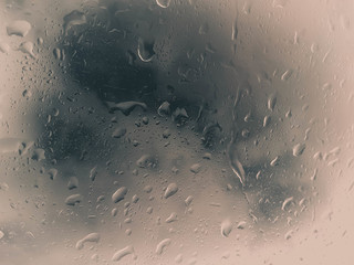 droplet on car window