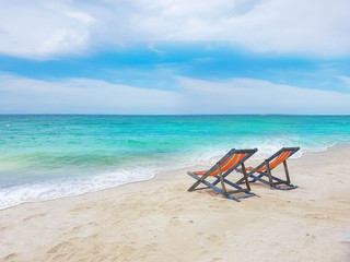 sun chair on beach