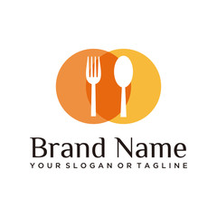 food & drink logo design vector template