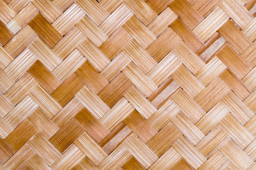 texture background of bamboo basketry,bamboo weave pattern,woven pattern of bamboo