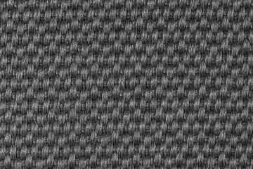 black synthetic fabric texture background,Textured pattern of black knitted patterns, Full frame of black knitting patterns