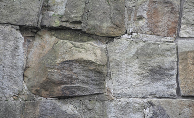 The texture of stone cobblestones.