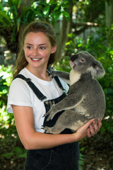 Young woman with Koala © Kurtis