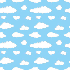 Cloud pattern blue sky vector