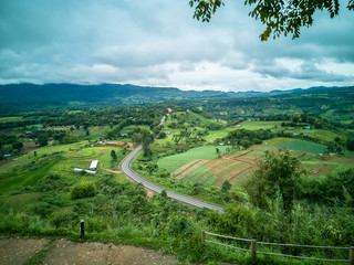 Fototapeta na wymiar aerial view of countryside