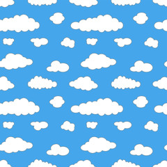 Cloud pattern blue sky vector