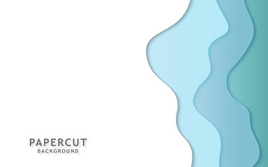 Abstract paper cut slime background.