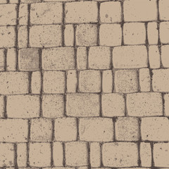 Fototapeta premium The texture of the cement floor. Masonry of the street sidewalk