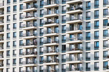 building facade -  modern apartment  house exterior