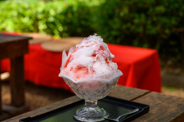 お茶屋さんとかき氷