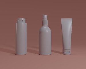 Cosmetics bottles