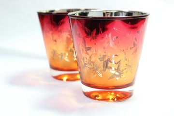 もみじのペアグラス
