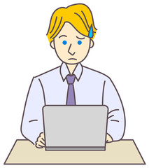 外国人　男性　パソコン