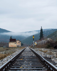 train on the railway