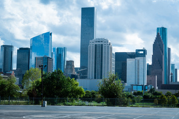 Fototapeta na wymiar skyscrapers in houston texas