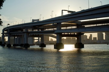 お台場の夕景