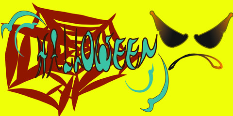vector illustration of an abstract Halloween background