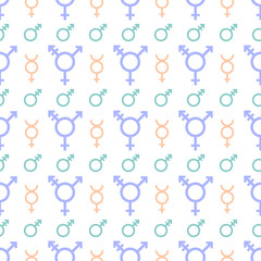 Fototapeta na wymiar Pattern female gender lgbt lesbian homosexuality