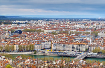Fototapeta premium View of Lyon, Frane