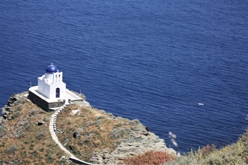 Fototapeta na wymiar Greece, Sifnos, picturesque aegean island with beautiful architecture