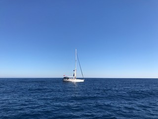 Obraz premium yacht in the sea