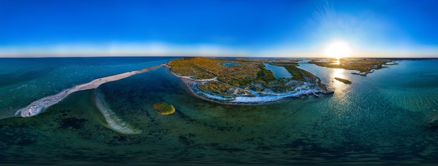 Virtual reality 360 degrees panorama of sky