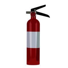 extinguisher realistic vector illustration isolated