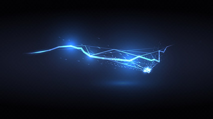 Abstract background in the form of blue grid