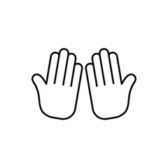 Obraz premium Praying hand icon