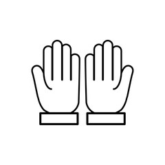 Praying hand icon