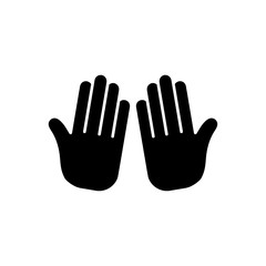 Praying hand icon