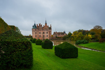 Egeskov, Denmark, Europe: Egeskov, Denmark, Europe: Egeskov castle slot landmark fairy tale castle...