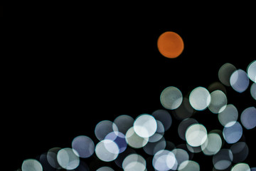 Bokeh circle, beautiful abstract colors for Christmas background - pictures