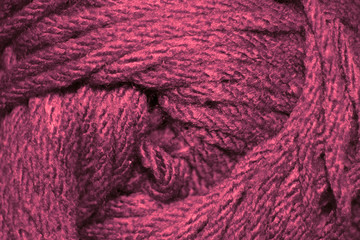 Textura de ovillo de lana rosa