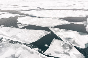 Broken Sea ice off the coast of Svalbard © Kirk Hewlett