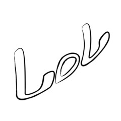 Hand drawn word. Brush pen 