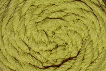 Textura de ovillo de lana amarillenta