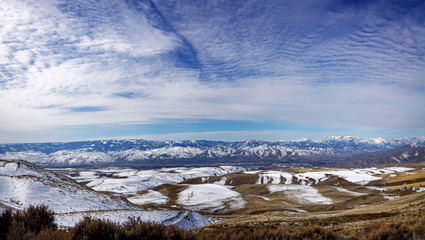 Cascade Mountains Panorama near Wenatchee, Washington