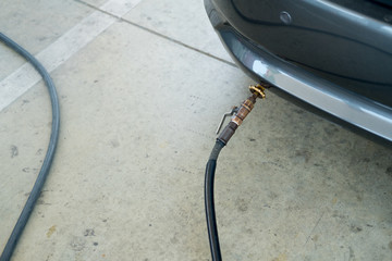 Car refuel LPG or liquefied petroleum gas