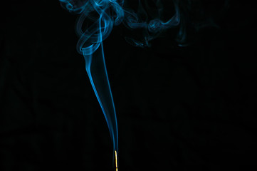 Smoke on a black background. Abstraction.
