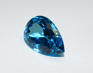 Topaz facet cut gemstone