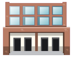Big building with glass windows